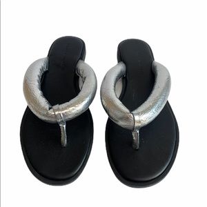 Rebecca Minkoff | Shoes | Rebecca Minkoff Nwot Flip Flops Metallic 89 